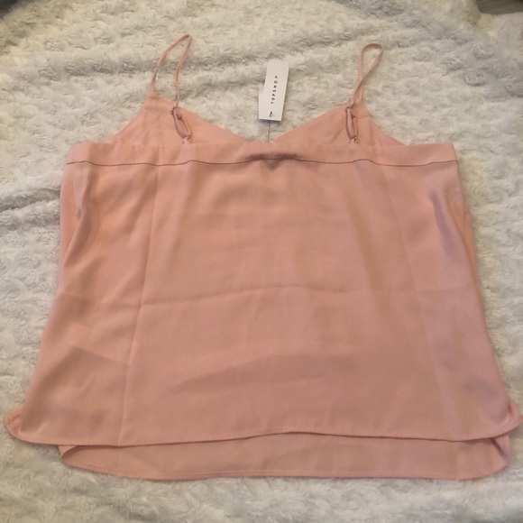 Top shop pink v neck inset camisole NWT sz 12 - Picture 2 of 5